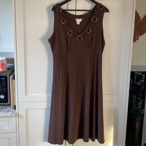 Dark chocolate brown dress